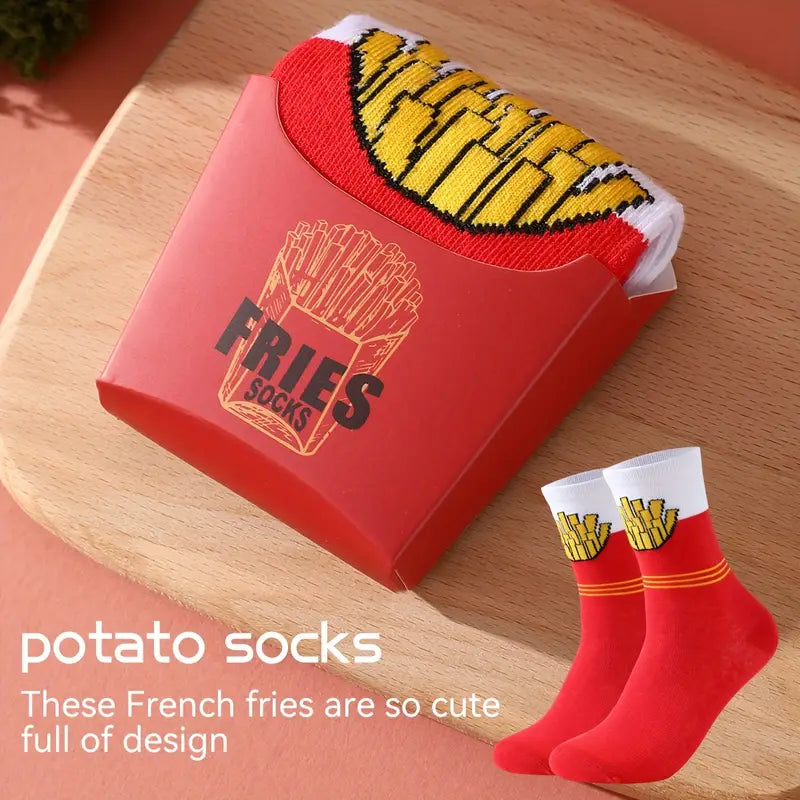 French Fries Socks (Size 37-44)