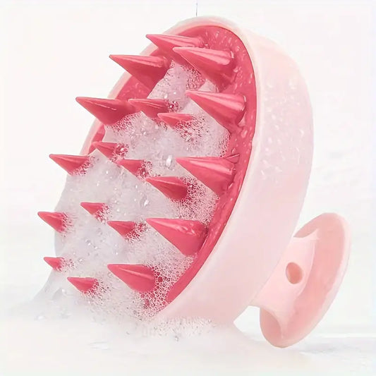 Soft Silicone Scalp Massager & Shampoo Brush